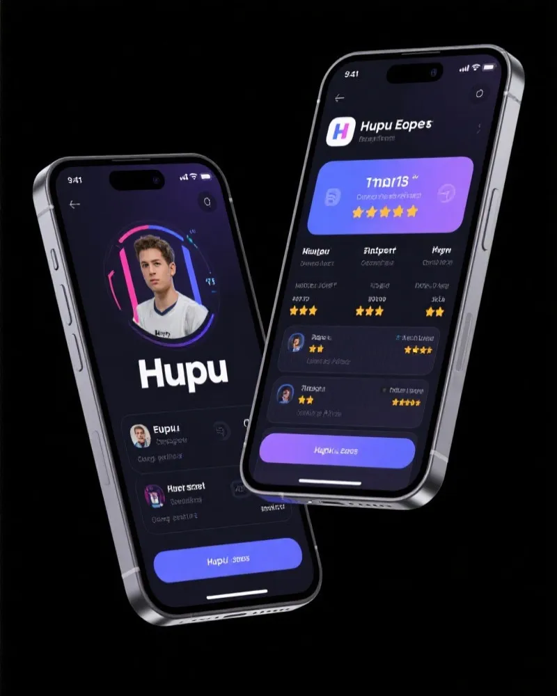 虎扑电竞 APP 界面展示
